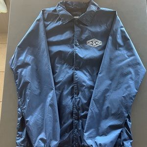 Vans Navy Blue Button Down Windbreaker